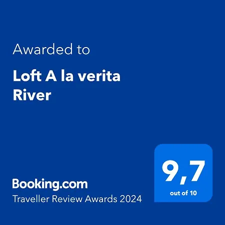 Loft A La Verita River, Parking Free 아파트 *